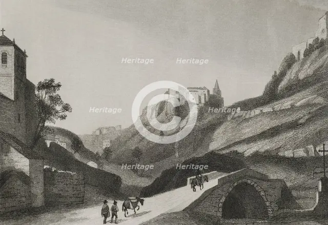 Alhama, Granada province, Andalusia, Spain, 1853.  Creator: Antonio Roca Sallent.