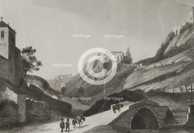 Alhama, Granada province, Andalusia, Spain, 1853.  Creator: Antonio Roca Sallent.