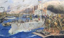 Alhucemas Landing, 1929. Creator: José Moreno Carbonero