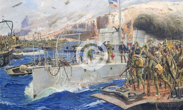 Alhucemas Landing, 1929. Creator: José Moreno Carbonero.
