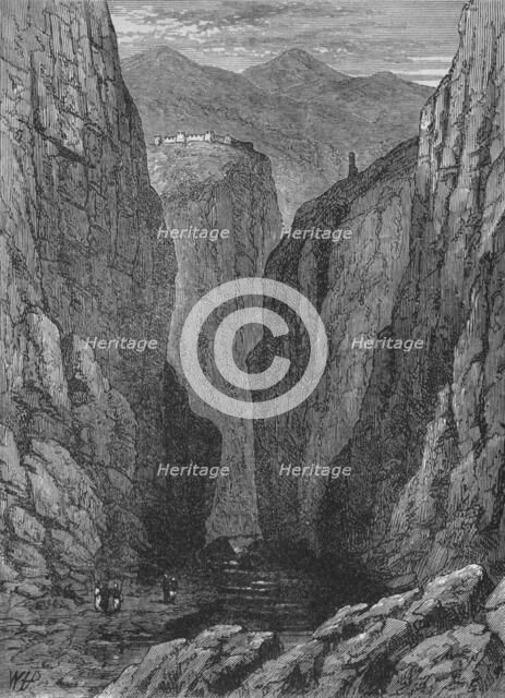 'Ali Musjid and the Khyber Pass', c1880. Artist: Unknown.