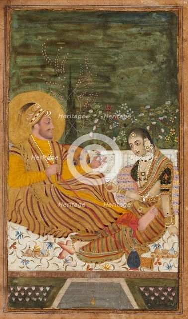Ali Adil Shah II of Bijapur with a Woman. Artist: Indian Art  