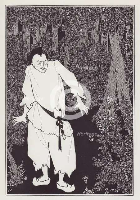 Ali Baba in the Wood, 1897. Creator: Aubrey Beardsley.