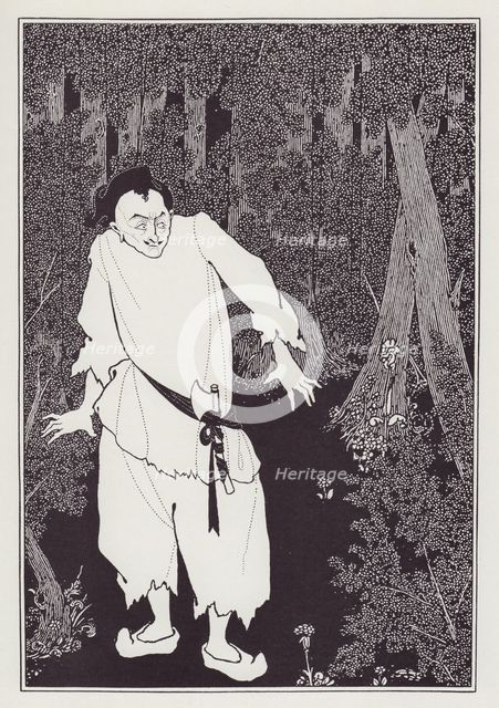 Ali Baba in the Wood, 1897. Creator: Aubrey Beardsley.