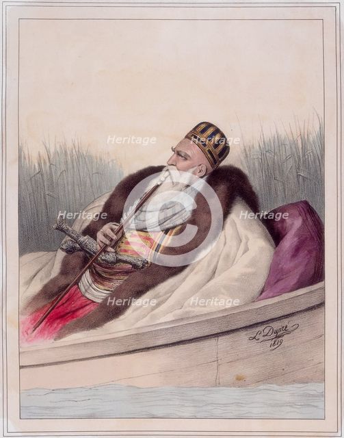 Ali Tebelen, Pacha de Janina, 1819.  Creator: Louis Dupre.