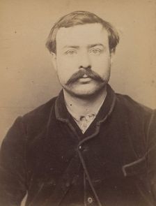 Alicante. Philibert. 33 ans, né à Seire (Seine & Oise). Coupeur de talons. Anarchiste. 7/3..., 1894. Creator: Alphonse Bertillon