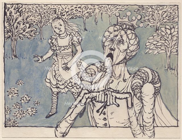 Alice and the White Queen, 1953. Creator: Shirley Markham.