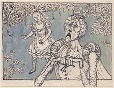 Alice and the White Queen, 1953. Creator: Shirley Markham
