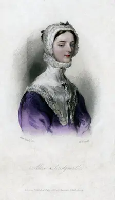 Alice Bridgenorth, a character in Walter Scott's novel Peveril of the Peak, 1833