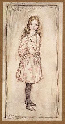 Alice, frontispiece from Alice's Adventures in Wonderland, by Lewis Carroll, pub. 1907