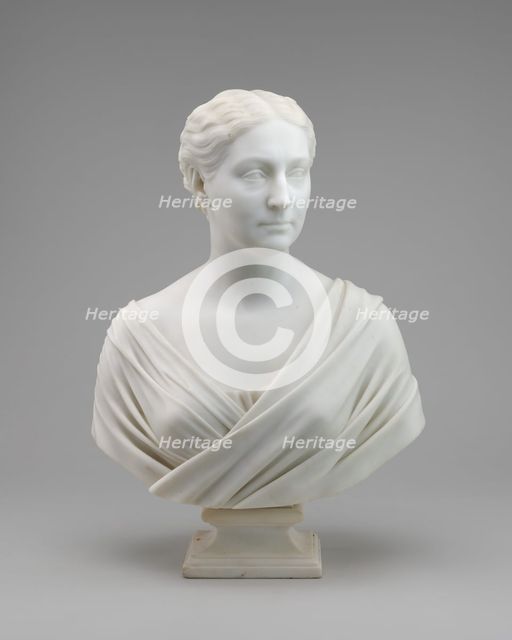 Alice Key Pendleton, model 1870, carved 1870. Creator: Hiram Powers.