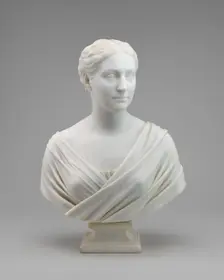 Alice Key Pendleton, model 1870, carved 1870. Creator: Hiram Powers