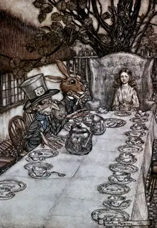 Alice in Wonderland 1917. Artist: Arthur Rackham