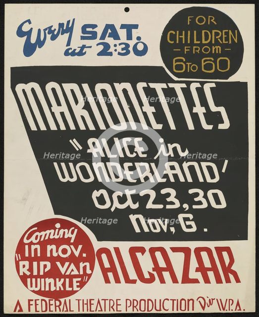 Alice in Wonderland, [193-]. Creator: Unknown.