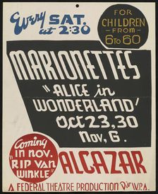 Alice in Wonderland, [193-]. Creator: Unknown