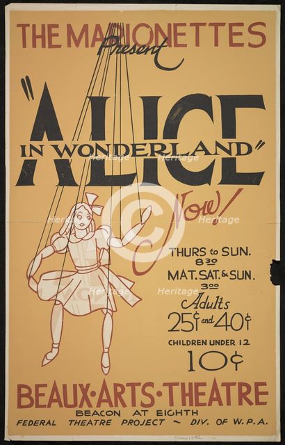 Alice in Wonderland, [193-]. Creator: Unknown.