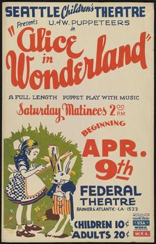 Alice in Wonderland, Seattle, 1938. Creator: Unknown