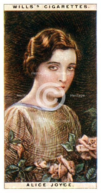 Alice Joyce (1890-1955), American actress, 1928.Artist: WD & HO Wills