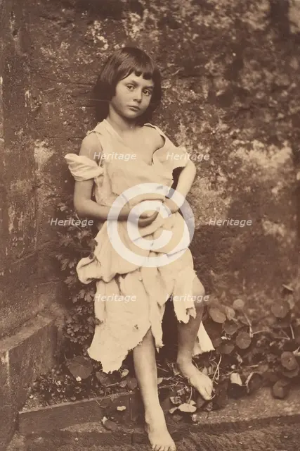 Alice Liddell as "The Beggar Maid", 1858. Creator: Lewis Carroll.