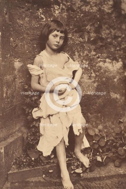 Alice Liddell as "The Beggar Maid", 1858. Creator: Lewis Carroll.