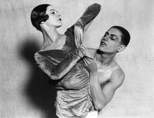 Alice Nikitina and Serge Lifar, Russian ballet dancers, 1924. Artist: Anon