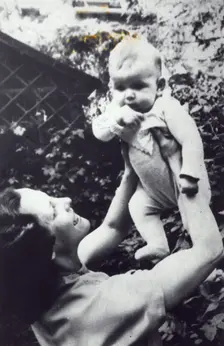 Alice Sommerlath with her daughter, Silvia, Heidelberg, Germany, 1944. Creator: Unknown