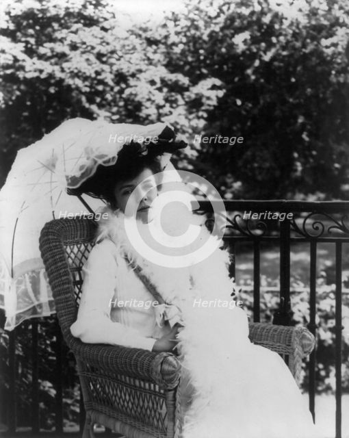 Alice (Roosevelt) Longworth, 1884-1980, between c1890 and c1910. Creator: Frances Benjamin Johnston.