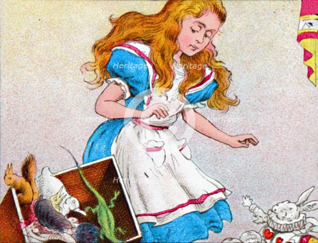 'Alice was growing larger again', c1900.  Artist: Unknown.