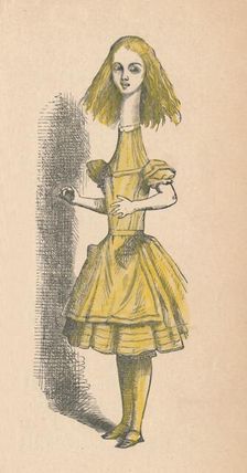 Alice with a long neck 1889. Artist: John Tenniel