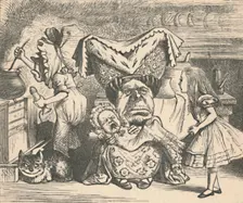 Alice, the Duchess, and the Baby 1889. Artist: John Tenniel