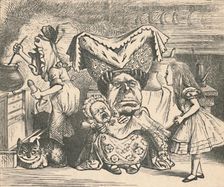 Alice, the Duchess, and the Baby 1889. Artist: John Tenniel