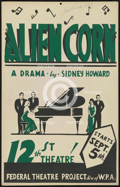 Alien Corn, [193-]. Creator: Unknown.