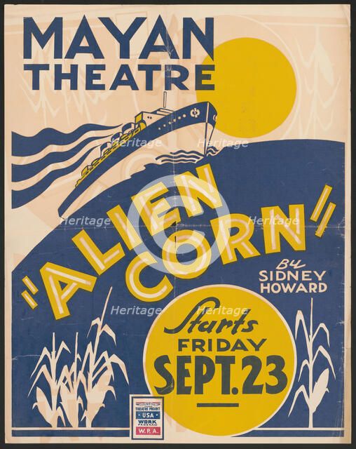 Alien Corn, [Los Angeles]. [193-].  Creator: Unknown.