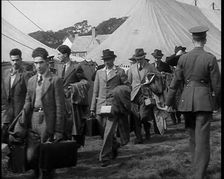 Aliens Walking to an Internment Camp, 1940. Creator: British Pathe Ltd