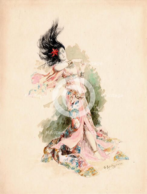 Alilat. Illustration for "Le Poison des Pierreries" by Camille Mauclair, c 1903. Creator: Rochegrosse, Georges Antoine (1859-1938).