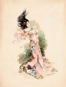 Alilat. Illustration for "Le Poison des Pierreries" by Camille Mauclair, c 1903. Creator: Rochegrosse, Georges Antoine (1859-1938)