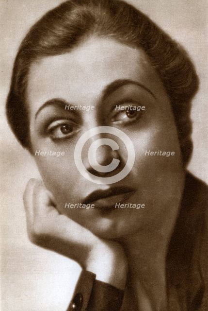 Aline MacMahon, American actress, 1933. Artist: Unknown