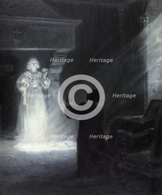 Alix appearing in a mask, between 1890 and 1891. Creator: Tony Robert-Fleury.