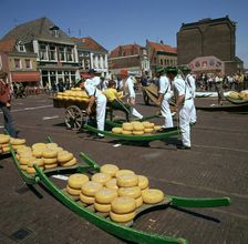 Alkmaar cheese market in Holland
