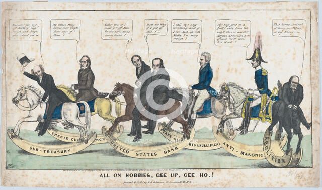 All on Hobbies, Gee Up, Gee Ho!, 1838. Creator: Edward Williams Clay.