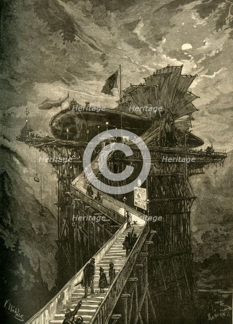 "All Aboard for the Moon!".', 1881. Creator: Unknown.