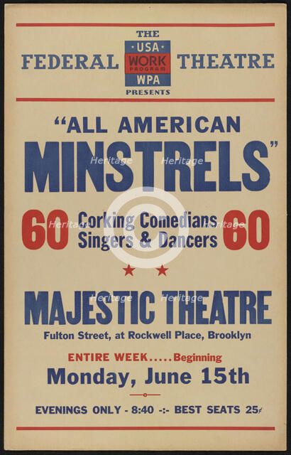 All American Minstrels, New York, 1936. Creator: Unknown.