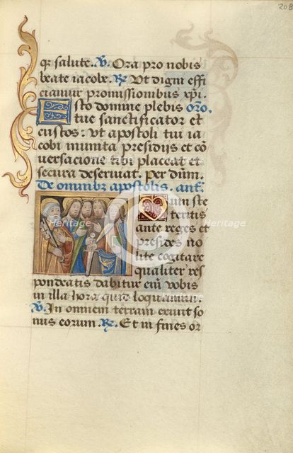 All Apostles; Poncher Hours, about 1500. Creator: Master of Jacques de Besancon.