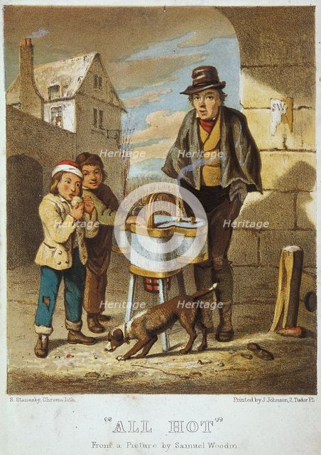 'All Hot', Cries of London, 1804. Artist: Samuel Stanesby