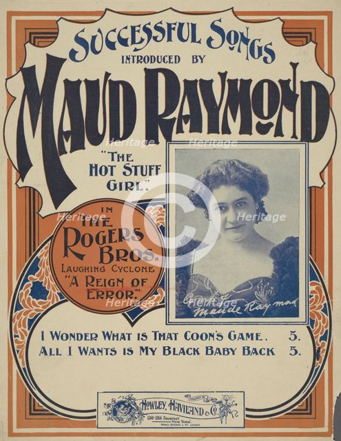 'All I wants is my black baby back', 1898. Creator: Unknown.