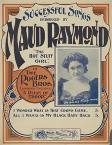 All I wants is my black baby back 1898. Creator: Unknown