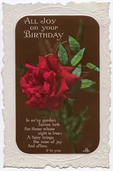 All Joy on your Birthday, 1930s. Creator: Unknown