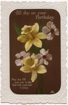All Joy on your Birthday, 1935. Creator: Unknown