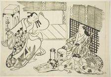 All Kinds of Household Items (Chodo zukushi), from the series "Famous Scenes from..., c. 1705/06. Creator: Okumura Masanobu