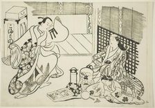 All Kinds of Household Items (Chodo zukushi), from the series "Famous Scenes from..., c. 1705/06. Creator: Okumura Masanobu